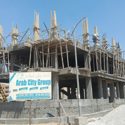 صب الأعمدة والأسقف لقطعة 218 وجارى الانتهاء من باقي الأعمال